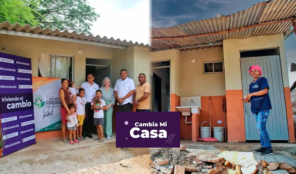 Cambia mi Casa puede otorgar una ayuda económica de hasta 22 salarios mínimos mensuales, equivalentes a 28,6 millones de pesos. Foto: composición LR/Minvivienda - Colombia