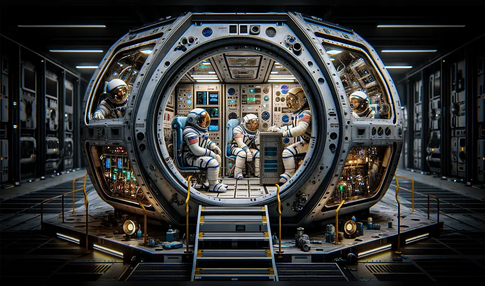 El HERA es la estación donde estará la tripulación que realizará el viaje simulado a Marte. Imagen: IA