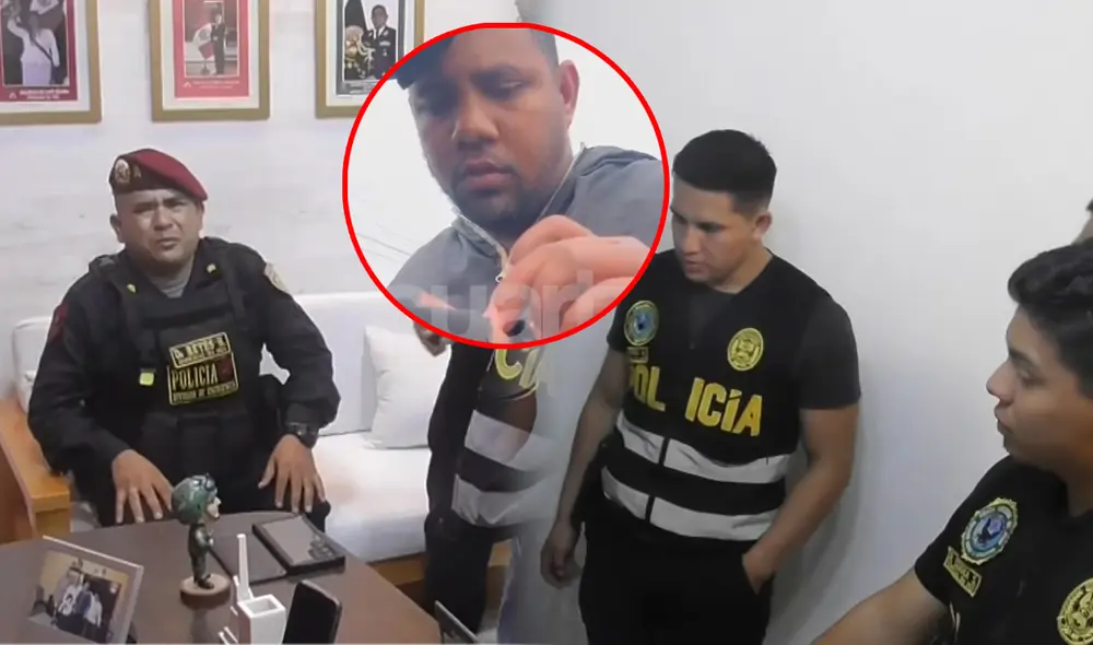 En operativo de la PNP y la Fiscalía se detuvo a un grupo de policías acusados de extorsionar a ciudadanos. Foto: composición La República/captura América TV