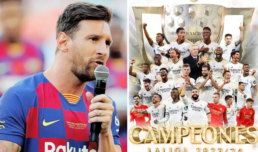 La última vez que Messi salió campeón en LaLiga fue en la temporada 2018-19. Foto: captura Barcelona/Real Madrid La última vez que Messi salió campeón en LaLiga fue en la temporada 2018-19. Foto: captura Barcelona/Real Madrid