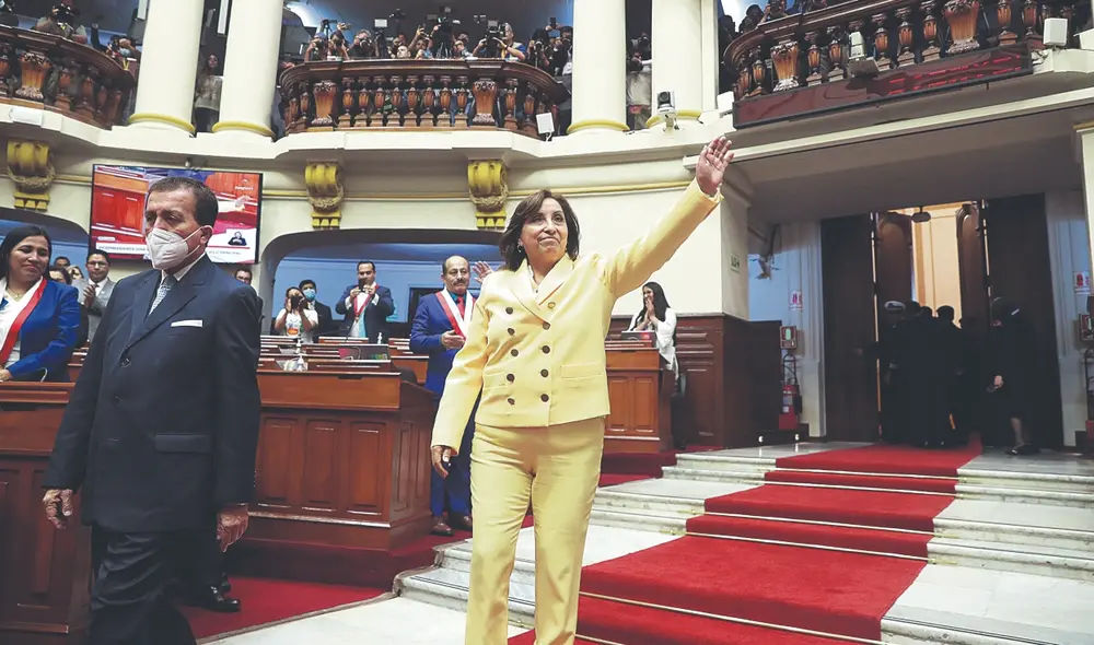 La semana que pasó, la presidenta Dina Boluarte dijo que su Gobierno no tiene bancada en el Parlamento, pero sí grandes amigos en el Legislativo. Foto: difusión