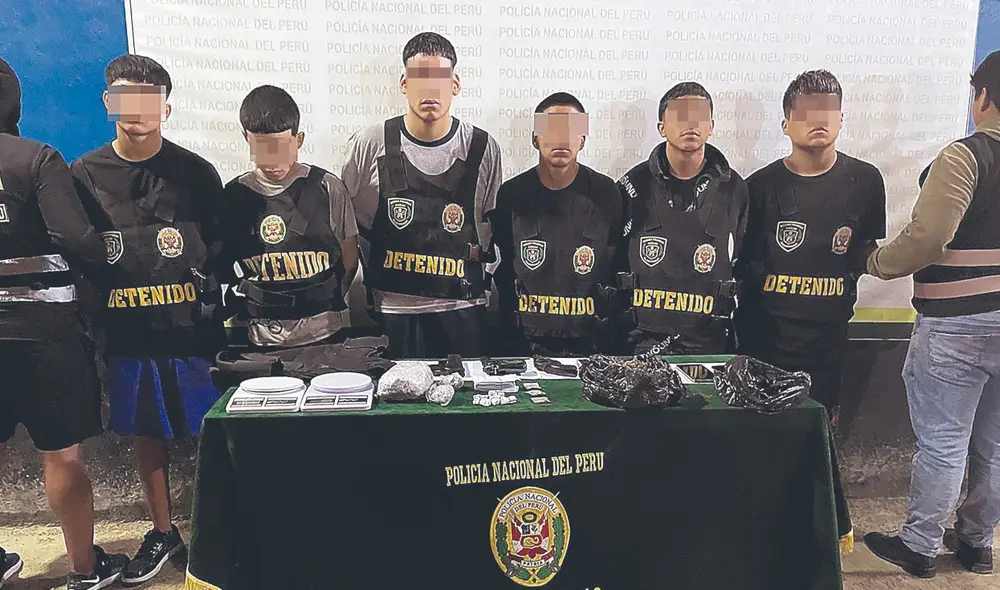 Infractores. Son muchos los menores intervenidos con drogas y armas en el Callao. Hay casos de sicariato cometidos por adolescentes. Todos ellos provienen de entornos violentos. Foto: difusión
