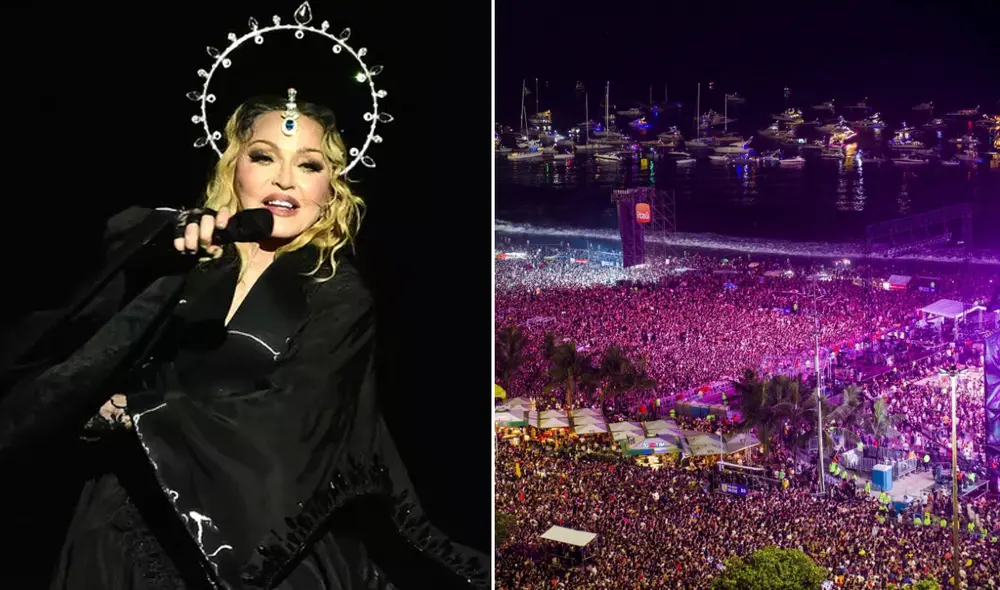 Madonna invitó a Anitta a su show en Brasil. Foto: composición LR/AFP