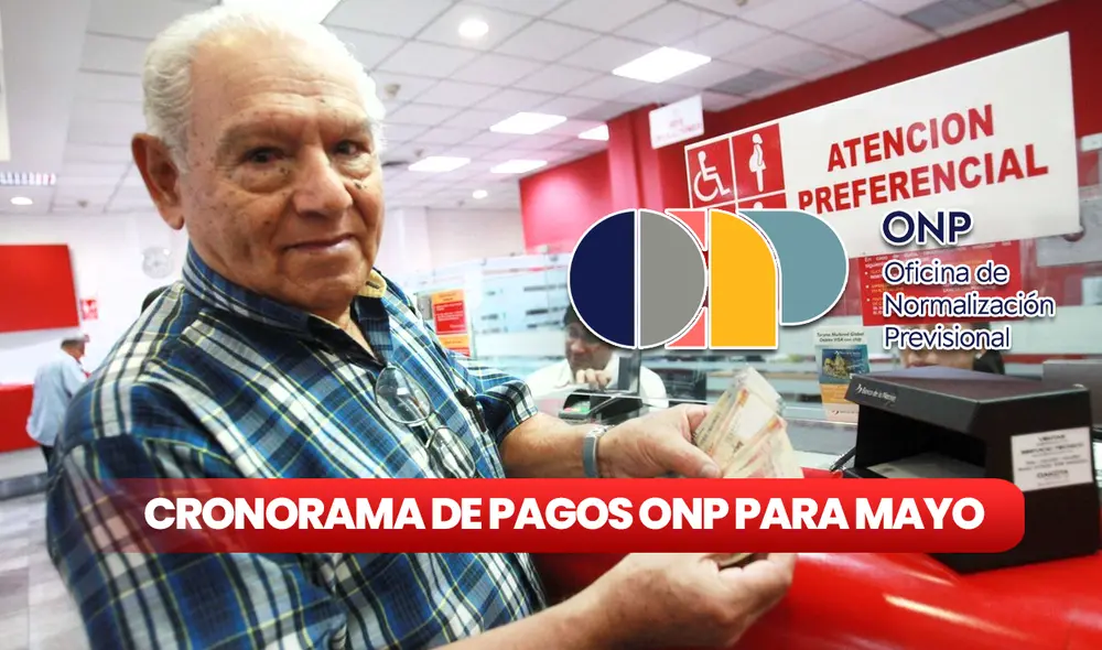 Desde el miércoles 8 hasta el lunes 13 de mayo, la ONP realizará el pago de pensiones a los jubilados del régimen 19990. Foto: composición LR/Andina/ONP