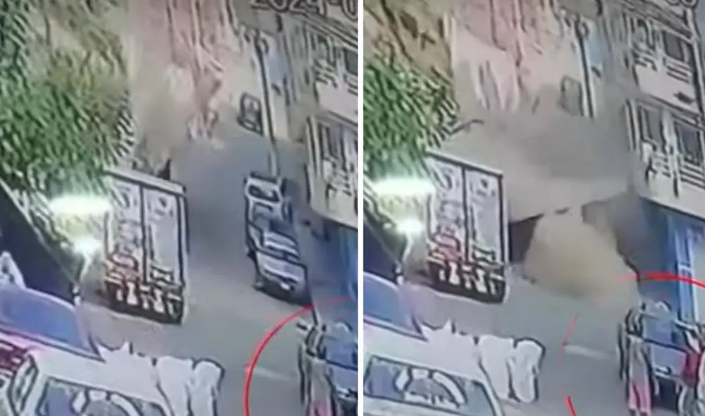 Muro cayó de manera repentina. Foto: composición LR/Fotocaptura Panamericana