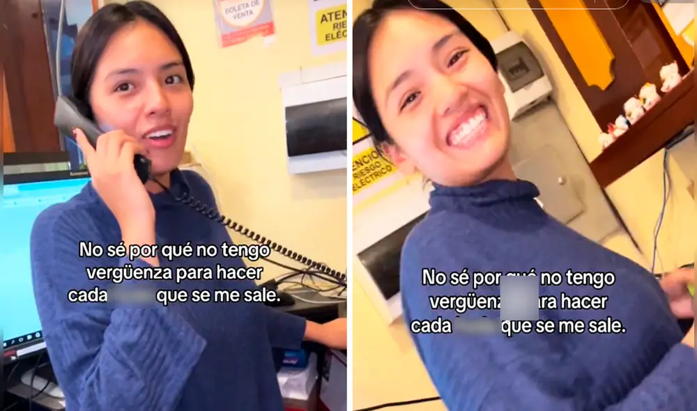 Al recibir un pedido por teléfono, la joven no dudó en imitar el acento para dar más originalidad a su local de comida china. Foto: composición LR/TikTok/@rafaella.rojas Al recibir un pedido por teléfono, la joven no dudó en imitar el acento para dar más originalidad a su local de comida china. Foto: composición LR/TikTok/@rafaella.rojas
