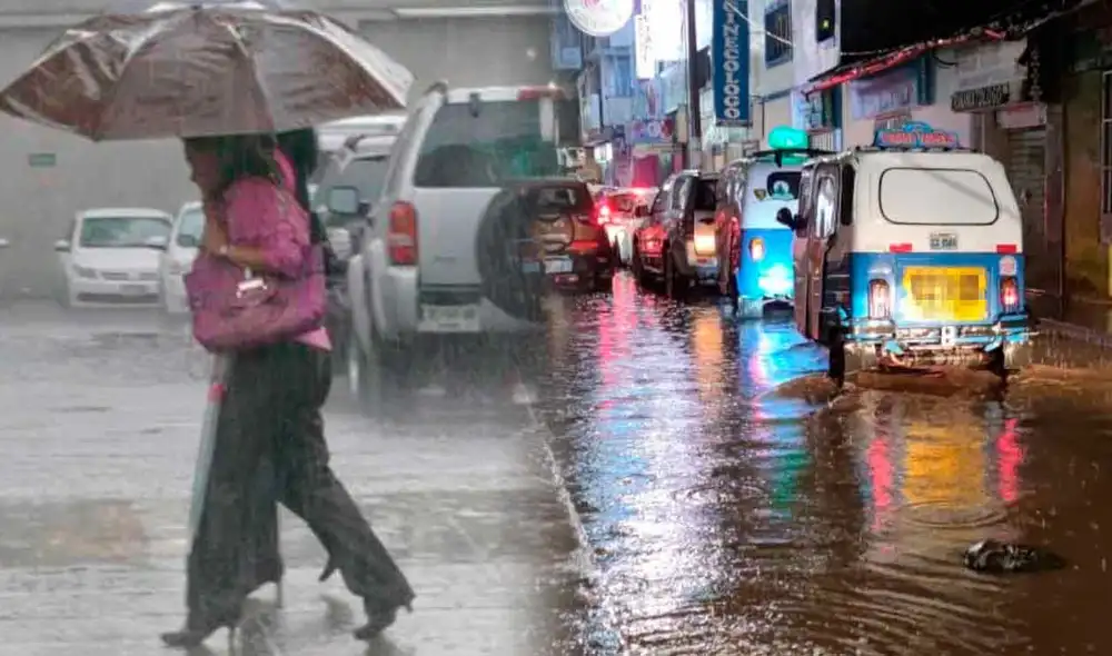 Este martes 07 de mayo se espera "acumulados de lluvia alrededor de los 18 mm/día en la sierra norte" del país, informó el Senamhi. Foto: composición LR/Andina
