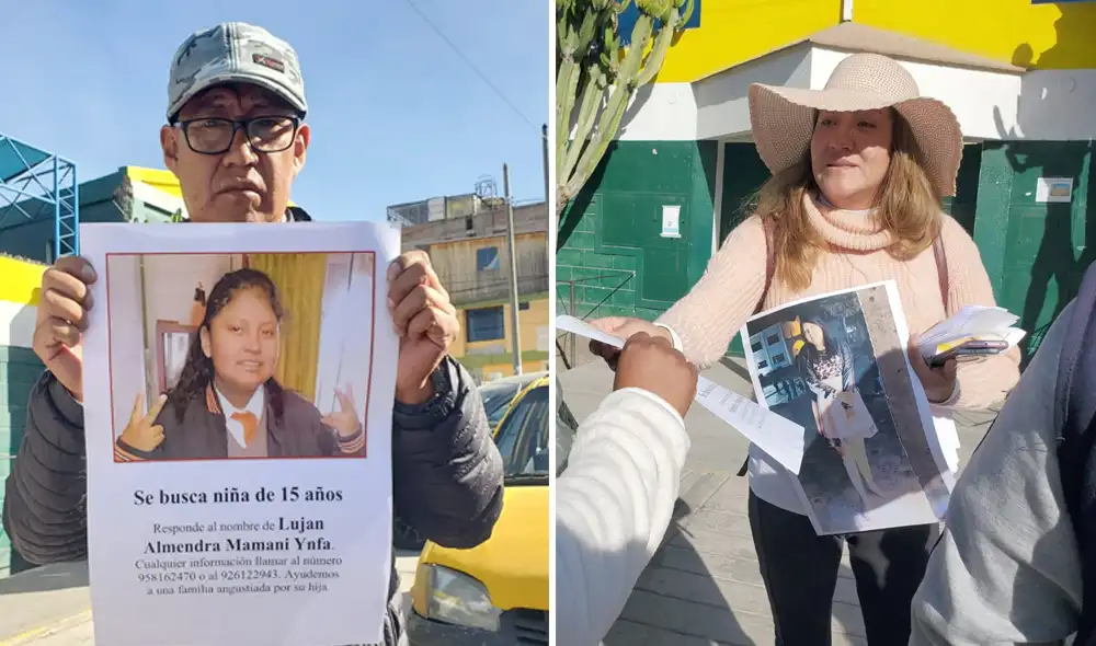 Padres de Luján la buscan intensamente en Arequipa. Foto: composición LR/Leonela Aquino