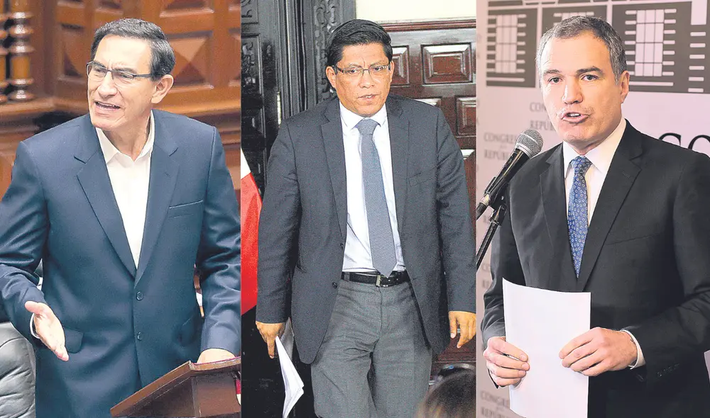 En la mira. Sector conservador del Congreso apunta a sus rivales políticos: Vizcarra, Del Solar y Zeballos. Busca castigarlos. Foto: composición La República En la mira. Sector conservador del Congreso apunta a sus rivales políticos: Vizcarra, Del Solar y Zeballos. Busca castigarlos. Foto: composición La República