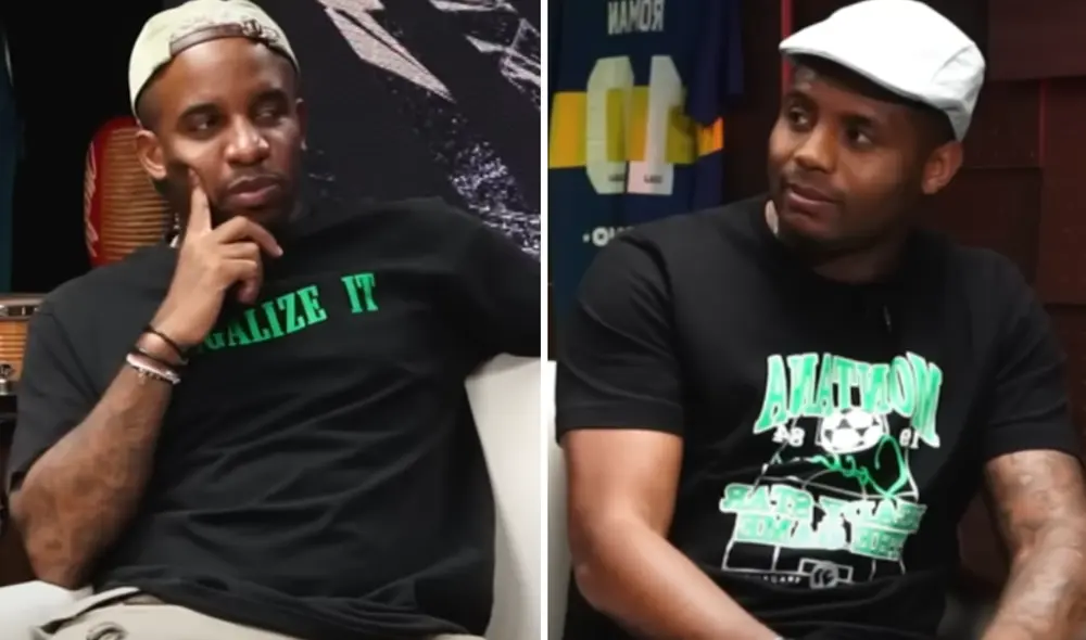 Jefferson Farfán y Roberto Guizasola son dos exfutbolistas peruanos. Foto: composición LR/YouTube/La Linares Jefferson Farfán y Roberto Guizasola son dos exfutbolistas peruanos. Foto: composición LR/YouTube/La Linares