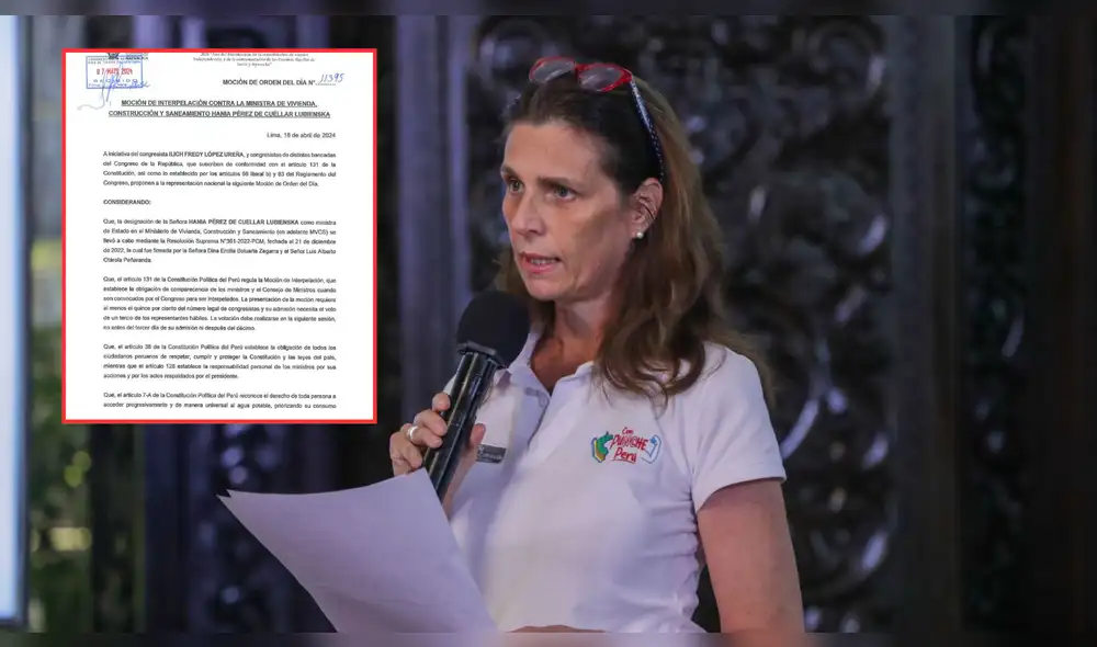 Hania Pérez de Cuellar es cuestionada por sus recientes declaraciones sobre el caso Rolex que vincula a la presidenta Dina Boluarte. Foto: composición LR- Andina.