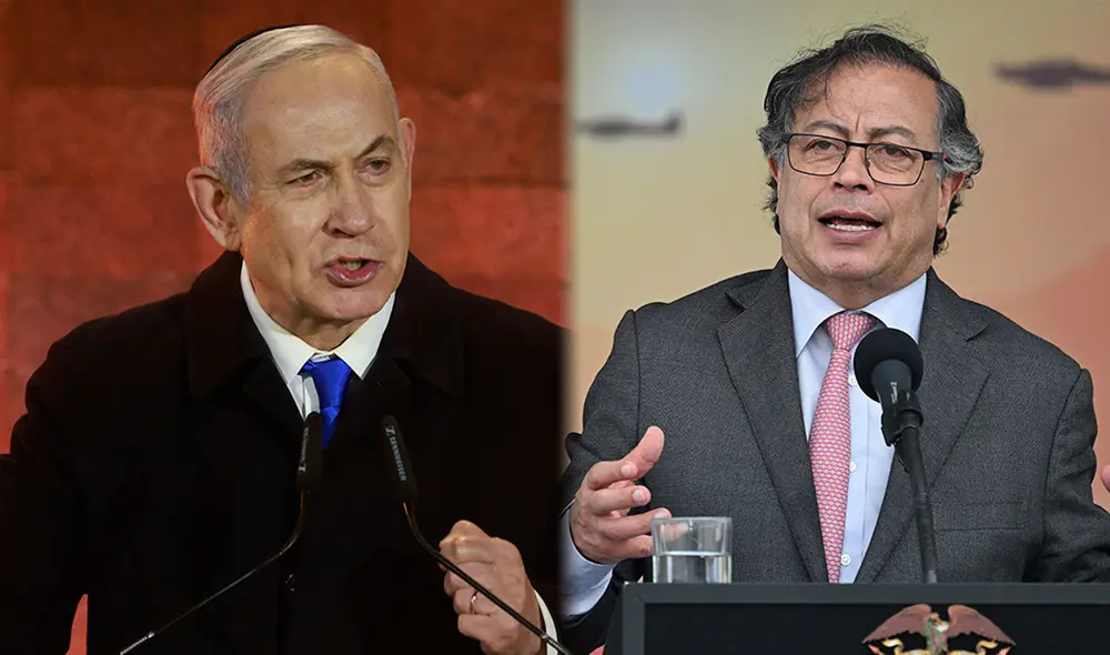 Gustavo Petro comparó la situación en la Franja de Gaza con el campo de concentración de Auschwitz, además responsabilizó a asesores militares israelíes en la dura represión al partido Unión Patriótica. Foto: Composición LR/AFP Gustavo Petro comparó la situación en la Franja de Gaza con el campo de concentración de Auschwitz, además responsabilizó a asesores militares israelíes en la dura represión al partido Unión Patriótica. Foto: Composición LR/AFP