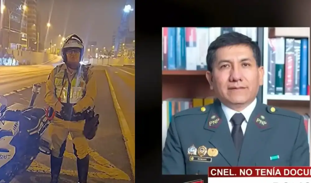 El coronel involucrado sería abogado de la Inspectoría de la PNP. Foto: captura Panamericana El coronel involucrado sería abogado de la Inspectoría de la PNP. Foto: captura Panamericana