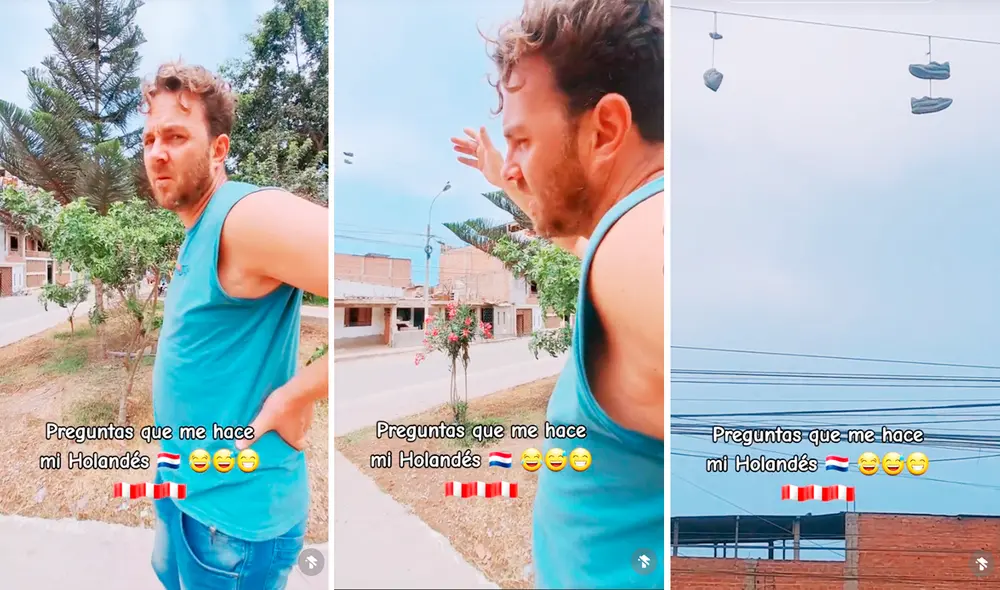 Usuarios en redes sociales no tardaron en responder las razones de las zapatillas colgadas en los postes. Foto: composición LR/TikTok/@lowvan33 Usuarios en redes sociales no tardaron en responder las razones de las zapatillas colgadas en los postes. Foto: composición LR/TikTok/@lowvan33