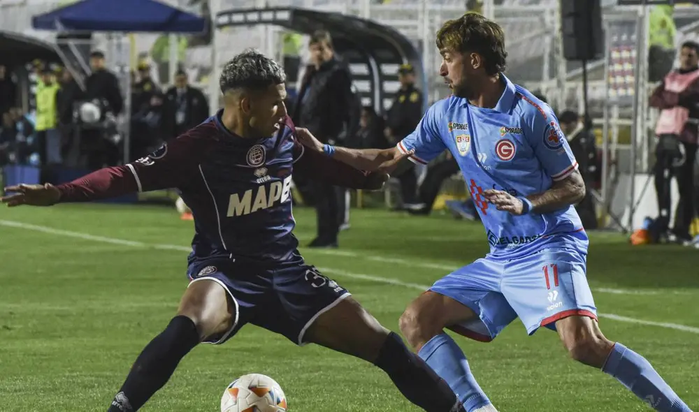 Deportivo Garcilaso recibió a Lanus en el Inca Garcilaso de la Vega por la Sudamericana. Foto: AFP