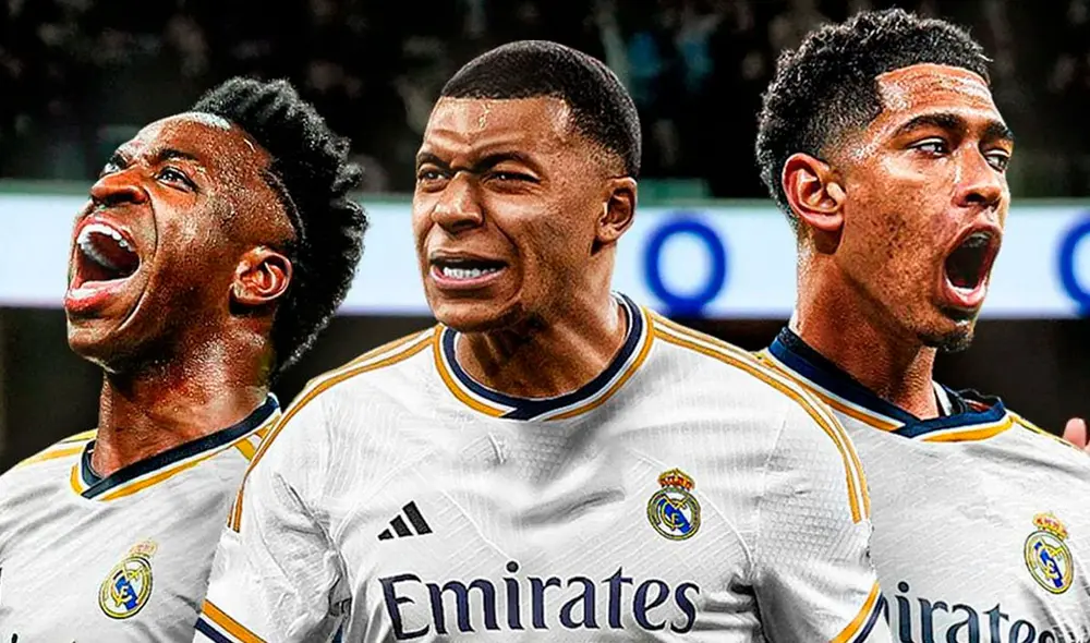 Kylian Mbappé se juntará con Vinícius Júnior y Jude Bellingham en el Madrid. Foto: X