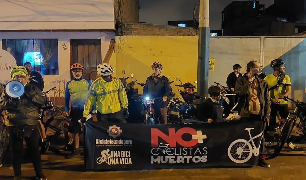 Los ciclistas realizaron plantones para pedir justicia, pues el conductor fue liberado pese a sus antecedentes. Foto: Red por la Convivencia Vial