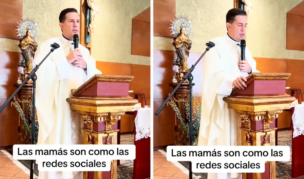 Cibernautas en redes sociales aplaudieron las palabras del sacerdote. Foto: composición LR/TikTok/@padreguillermo