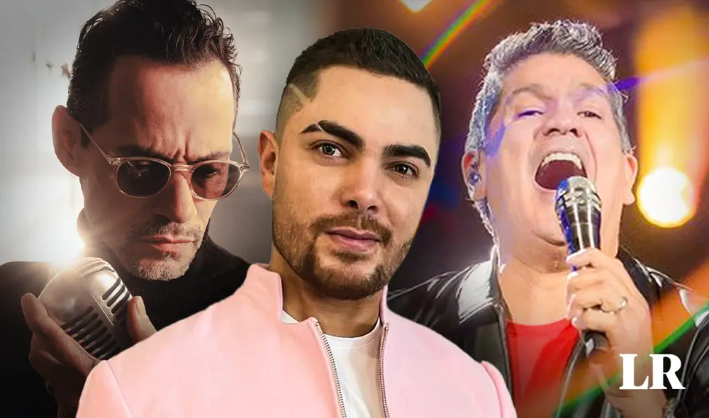 Álvaro Rod es un cantante y compositor peruano cuya carrera se encuentra en su punto más alto. Foto: composición LR/Jazmín Ceras/Instagram Álvaro Rod/Instagram Marc Anthony/Instagram Grupo 5