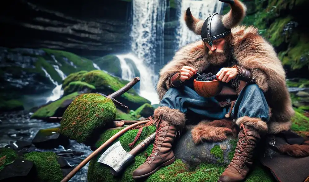 La mora se piensa que aumenta el deseo sexual, por lo que se considera una fruta afrodisíaca. Imagen: IA