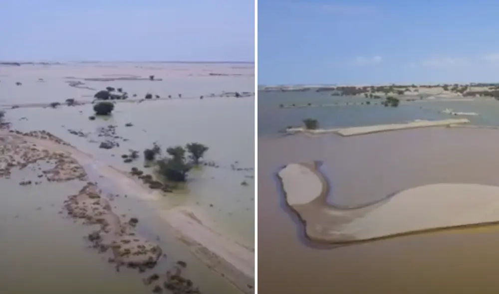 La depresión de Bayóvar se ubica al noroeste de Perú, específicamente al sur del río Piura, en el desierto de Sechura .Foto: composición LR/ captura YouTube/ Patelana La depresión de Bayóvar se ubica al noroeste de Perú, específicamente al sur del río Piura, en el desierto de Sechura .Foto: composición LR/ captura YouTube/ Patelana
