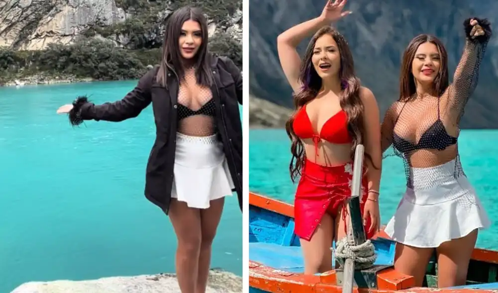 Thamara Gómez, incluso, eliminó fotos de su estancia en la laguna Parón y su pronunciamiento ante la denuncia en su contra.Foto: composición LR/TikTok/Thamara Gómez