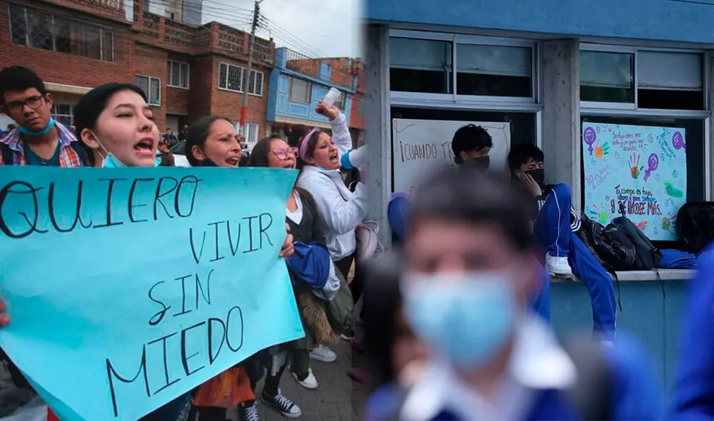 Según datos de Pisa y el Suice, Colombia es el segundo país de Latinoamérica y el primero en Sudamérica con más casos de acoso escolar. Foto: composición LR/Colprensa