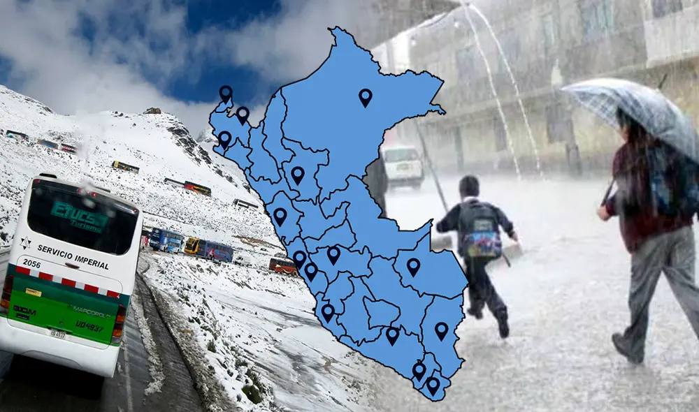 Precipitaciones se registrarán en diferentes regiones del Perú, según Senamhi. Foto: composición LR/Claudia Beltrán/RCR