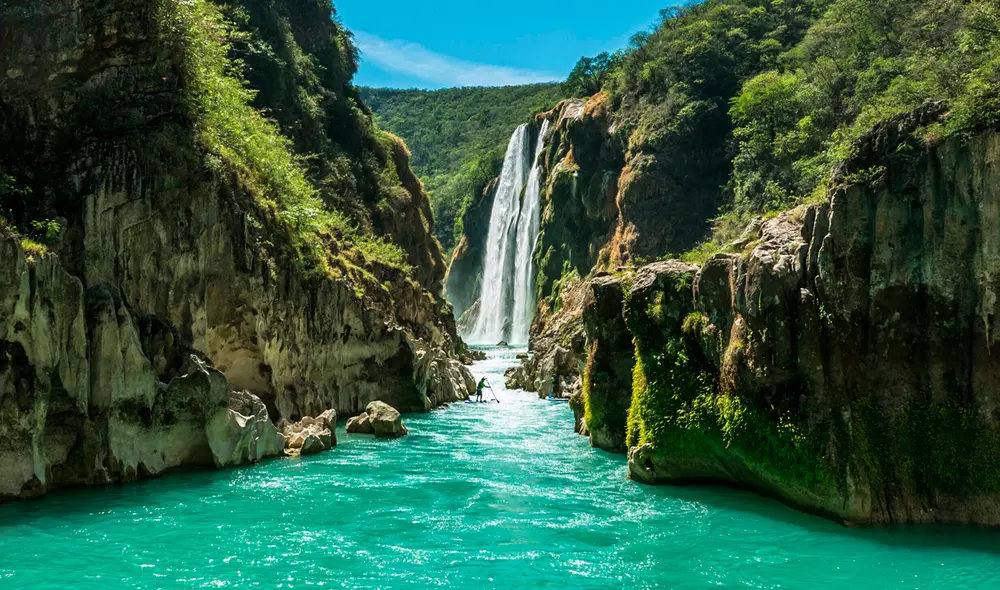 Esta cascada es la más grande de la región de San Luis Potosí. Foto: Huasteca Secreta