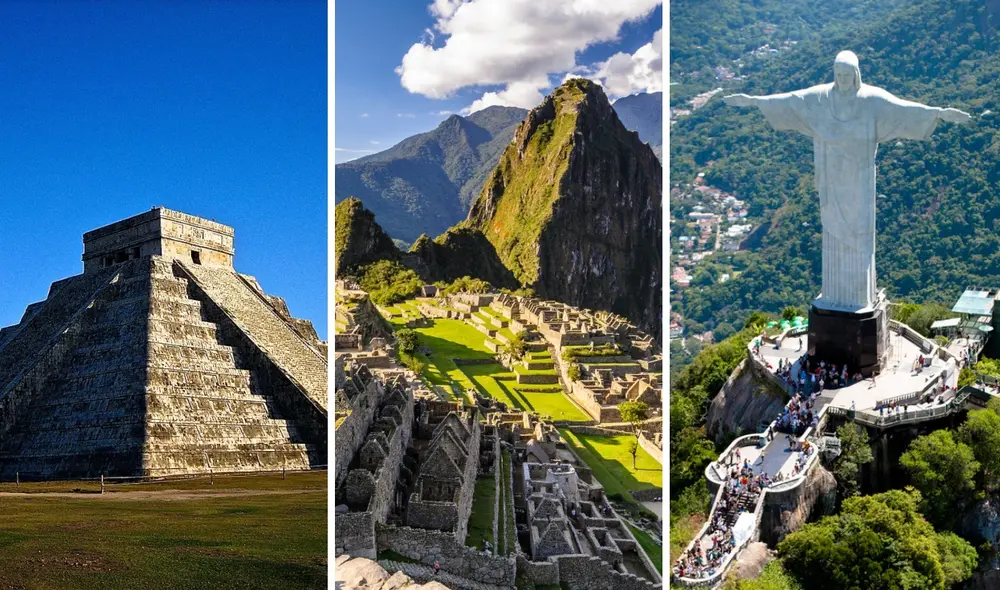 La empresa New Open World Corporation eligió a “las siete maravillas del mundo moderno“ en un concurso global. Foto: composición LR/Wikiwand/difusión/ArchDaily
