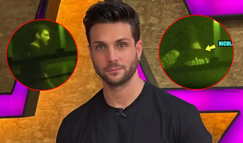 Nicola Porcella celebró en su vivienda, en Miraflores, Perú, junto con sus amigos más cercanos. Foto: composición LR/Willax TV