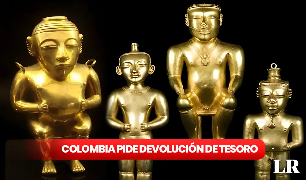 Colección que data del periodo Quimbaya clásico fue entregada de forma irregular en 1893 a España. Foto: composición LR/Museo de América Colección que data del periodo Quimbaya clásico fue entregada de forma irregular en 1893 a España. Foto: composición LR/Museo de América