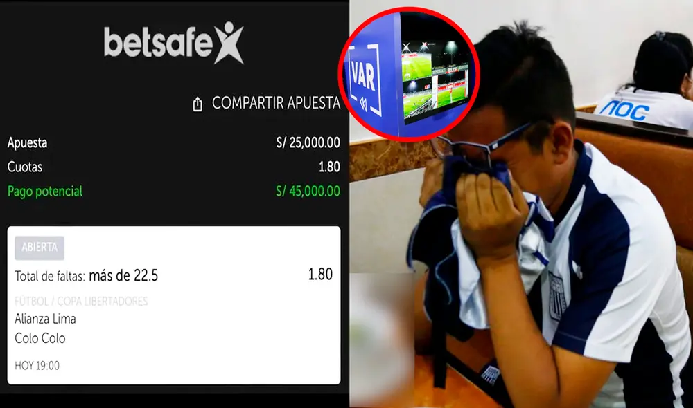 Usuarios lamentaron la mala suerte del hincha. Foto: composición LR Usuarios lamentaron la mala suerte del hincha. Foto: composición LR