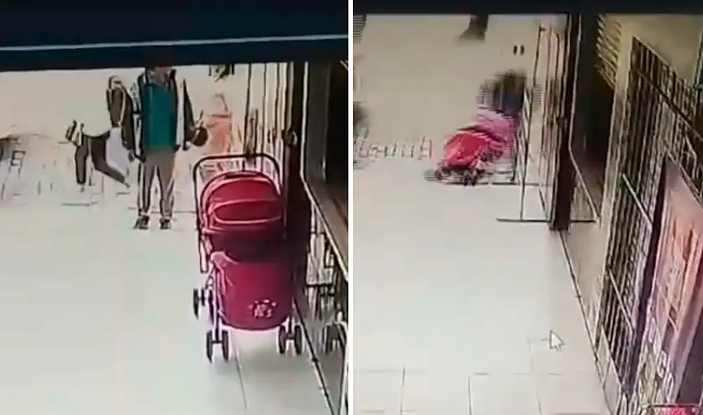 Ladrón fue captado en cámaras, pero se desconoce su paradero. Foto: composición LR/capturas cámara de seguridad