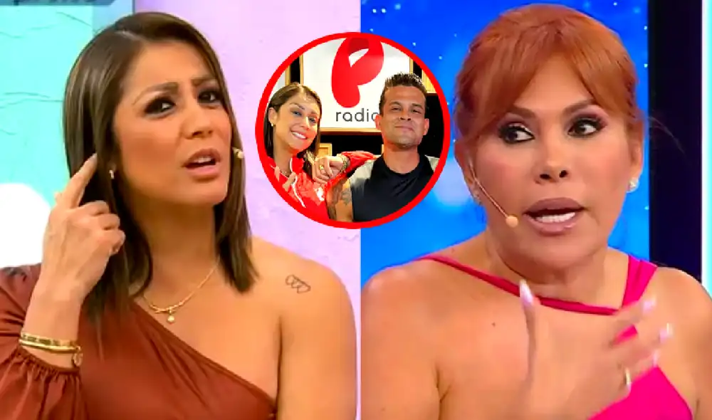 Magaly Medina le ha recordado a Karla Tarazona sobre la infidelidad de Christian Domínguez. Foto: composición LR/Panamericana TV/Radio Panamericana/ATV