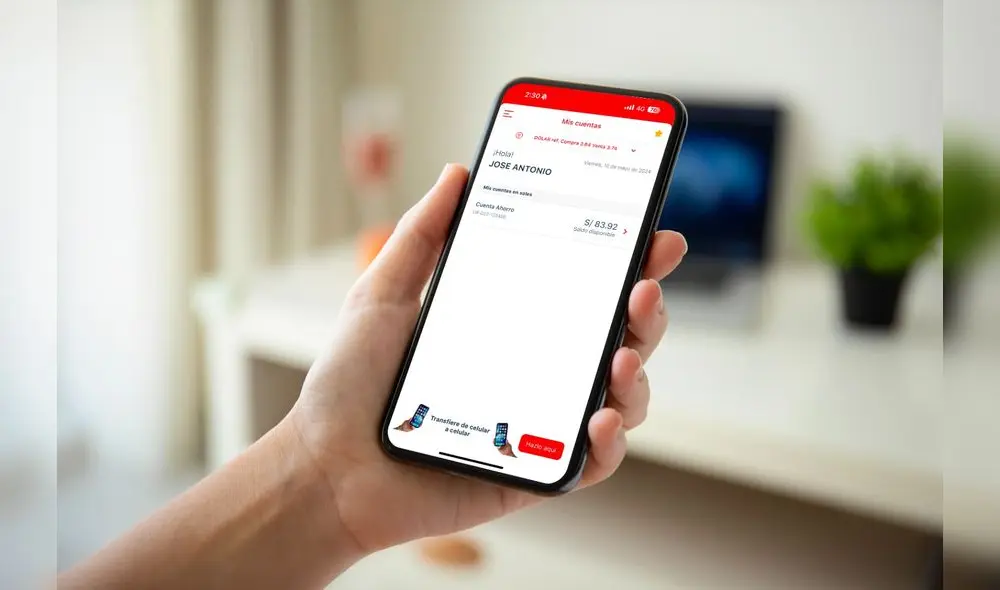Para transferencias interbancarias se deberán afiliar a través de la app p de la banca por internet. Foto: difusión