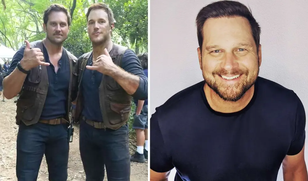Tony McFarr en 'Jurassic World' junto a Chris Pratt. Foto: composición LR/Variety/People Tony McFarr en 'Jurassic World' junto a Chris Pratt. Foto: composición LR/Variety/People