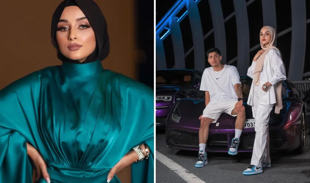 Douha Laribi es originaria del país de Túnez, pero actualmente vive en Dubai junto con su pareja, el peruano 'Cañita'. Foto: composición LR/captura Instagram/Douha Laribi Douha Laribi es originaria del país de Túnez, pero actualmente vive en Dubai junto con su pareja, el peruano 'Cañita'. Foto: composición LR/captura Instagram/Douha Laribi