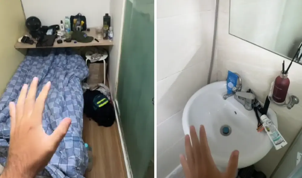 El microdepartamento, ubicado en Corea del Sur, cuenta con apenas dos ambientes. Foto: captura de TikTok