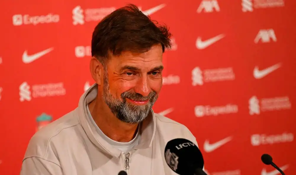 Jürgen Klopp brindó su última conferencia de prensa como entrenador del Liverpool FC. Foto: Liverpool