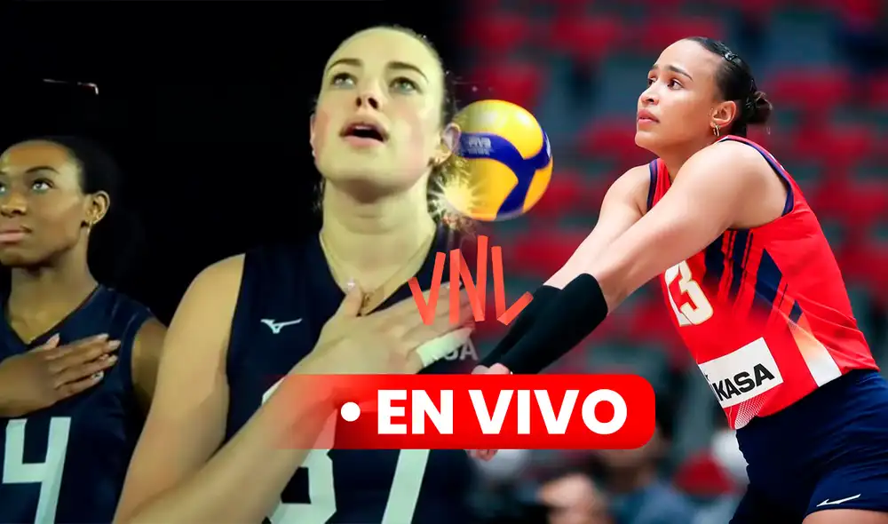El República Dominicana vs. Estados Unidos será el juego de la fecha 4 por la VNL 2024 que empezará a las 12.00 p. m. Foto: usavolleyball/Voleidominicano/X/composición LR El República Dominicana vs. Estados Unidos será el juego de la fecha 4 por la VNL 2024 que empezará a las 12.00 p. m. Foto: usavolleyball/Voleidominicano/X/composición LR