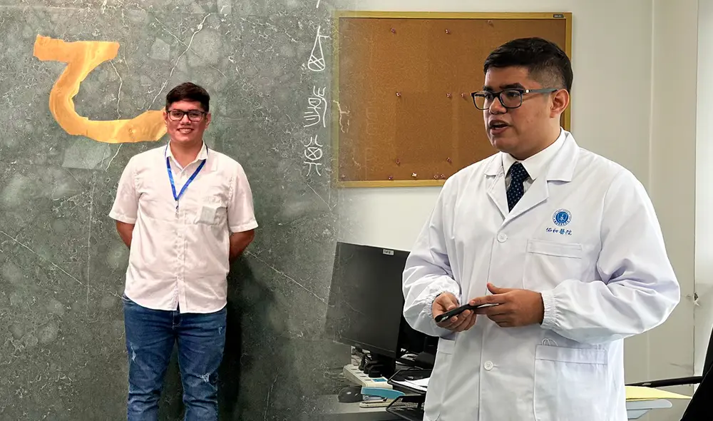 Alejandro Alcas estudió inglés, francés y chino durante su adolescencia antes de convertirse en médico. Foto: composición LR/cortesía Alejandro Alcas Alejandro Alcas estudió inglés, francés y chino durante su adolescencia antes de convertirse en médico. Foto: composición LR/cortesía Alejandro Alcas