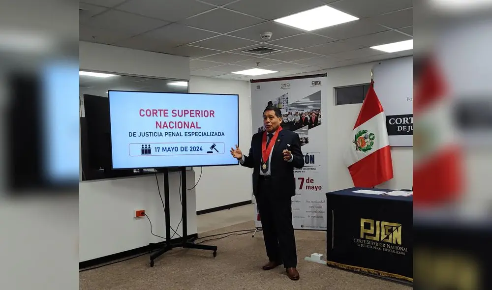 César Sahuanay Calsín, presidente de la Corte Superior Nacional de Justicia Penal