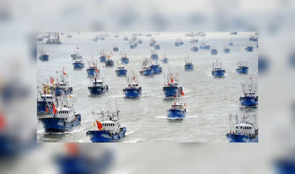 Embarcaciones chinas estarían gozando de un trato diferenciado, advierte gremio de pesca artesanal. Foto: Sonapescal Embarcaciones chinas estarían gozando de un trato diferenciado, advierte gremio de pesca artesanal. Foto: Sonapescal