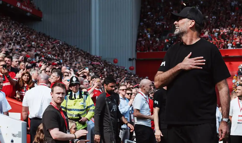Jürgen Klopp se va del Liverpool luego de 9 temporadas donde ganó todos los títulos. Foto: Liverpool