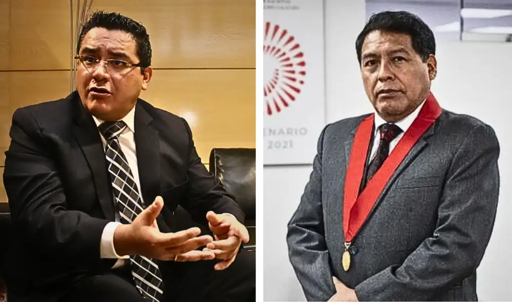 César Salhuanay advirtió que el gobierno de Dina Boluarte retiró la seguridad a los jueces encargados de resolver casos de organizaciones criminales. Foto: composición LR