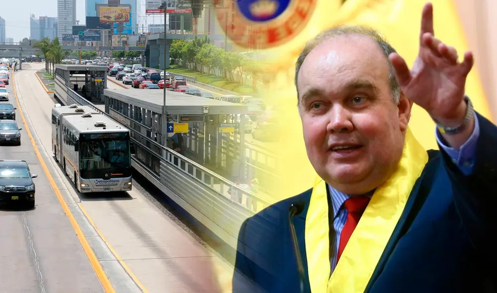 En 2021, el actual alcalde de Lima fue intervenido por cuadrar su auto en la vía exclusiva del Metropolitano. Foto: composición LR/Andina