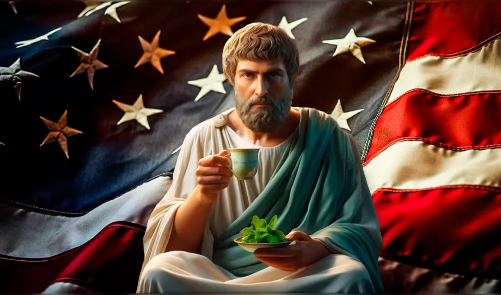 Aristóteles recomendó no darle esta planta a los soldados antes de una batalla porque la consideraba un afrodisiaco. Foto: Composición LR | MTA University | IA Aristóteles recomendó no darle esta planta a los soldados antes de una batalla porque la consideraba un afrodisiaco. Foto: Composición LR | MTA University | IA