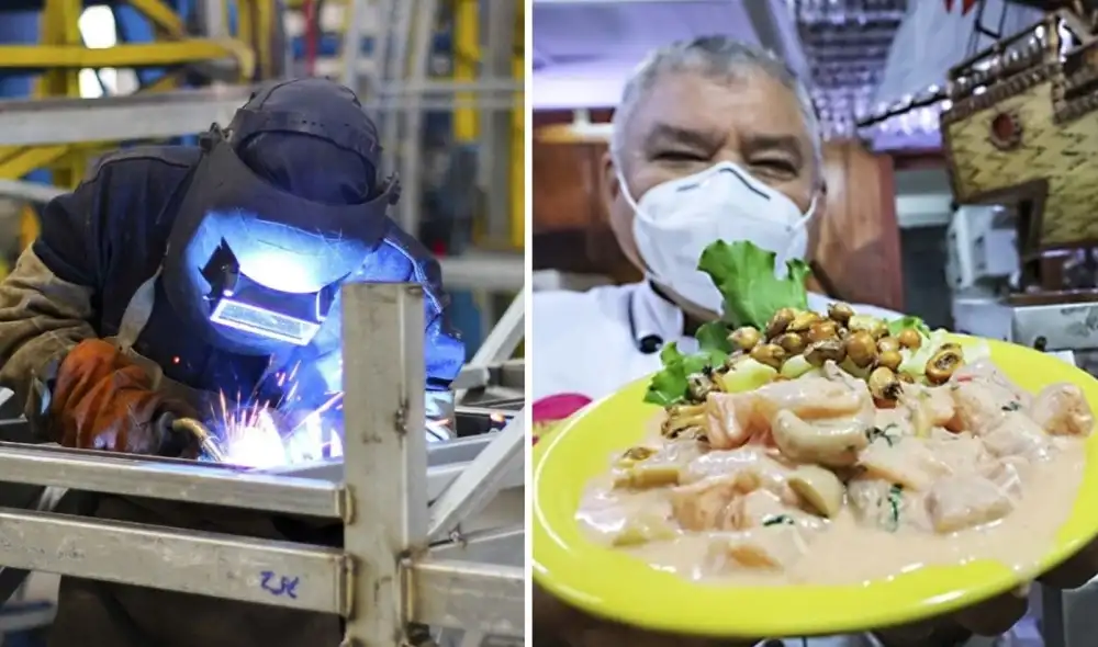 Mientras que el sector manufactura se contrajo, alojamiento y restaurantes registró un aumento del 3,58% en marzo. Foto: composición LR/Andina Mientras que el sector manufactura se contrajo, alojamiento y restaurantes registró un aumento del 3,58% en marzo. Foto: composición LR/Andina