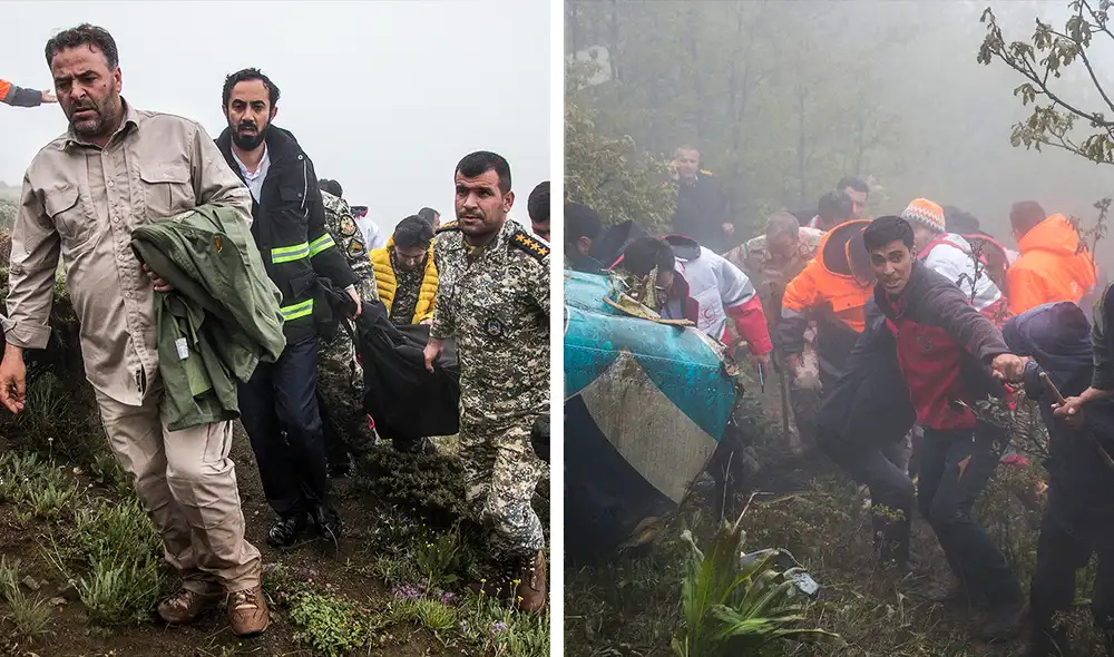 Hasta el momento no se ha podido reportar nada sobre el presidente de Irán. Foto: Composición LR/AFP. Hasta el momento no se ha podido reportar nada sobre el presidente de Irán. Foto: Composición LR/AFP.